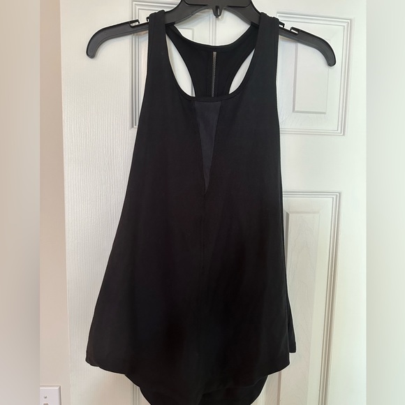 Zyia Active Effortless Black Racerback Mesh Athletic Workout Tank Top Size L - Picture 2 of 5
